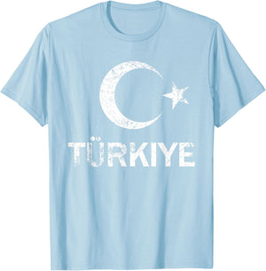 Türkische Flagge TÜRKIYE T-Shirt - T-Shirt | Light Blue