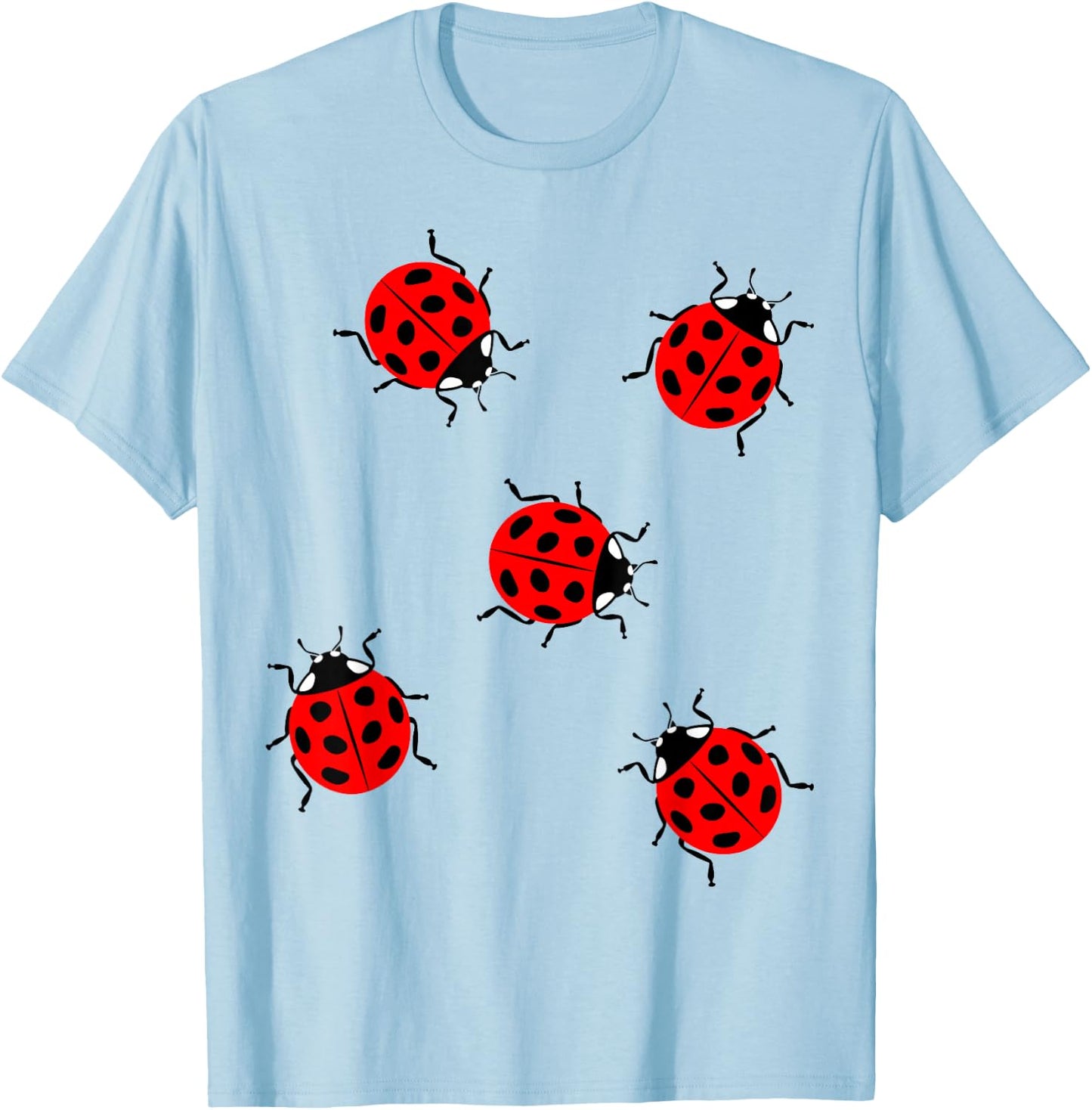 Viele Marienkäfer Süßes Käfer Insekten Sommer T-Shirt - T-Shirt | Light Blue