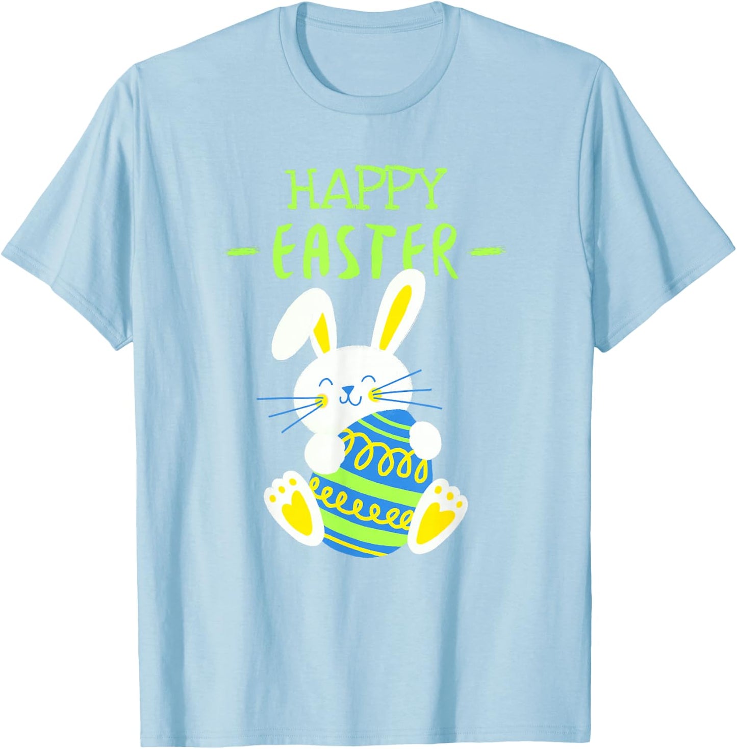Children's Toddler Boys Easter Shirt Funny Easter Shirts Rabbit Easter , blue T-Shirt - T-Shirt | Light Blue