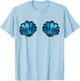 Mermaid, Seashell, Sea, Shell, Bikini, Carnival, Halloween T-Shirt - T-Shirt | Light Blue