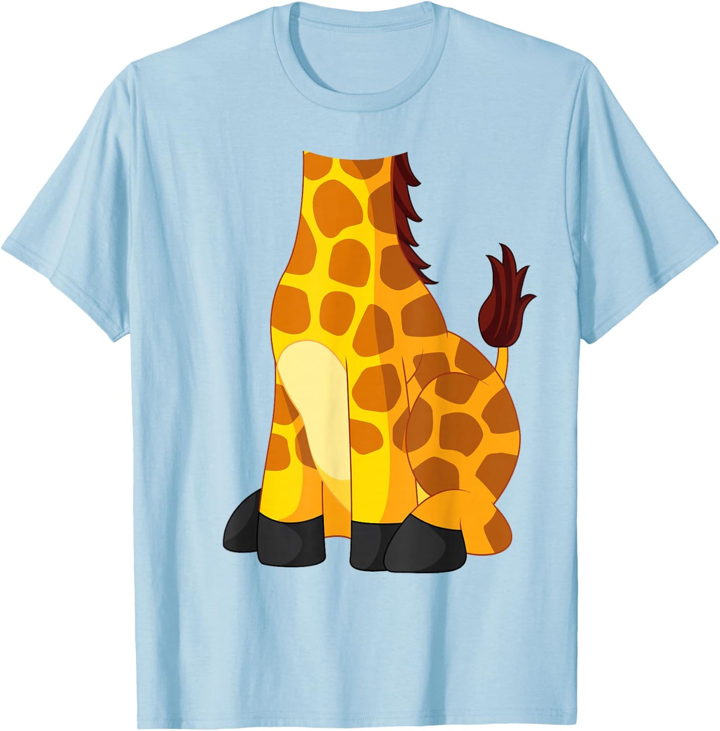 Giraffe Giraffe Costume Shirt , yellow T-Shirt - T-Shirt | Light Blue
