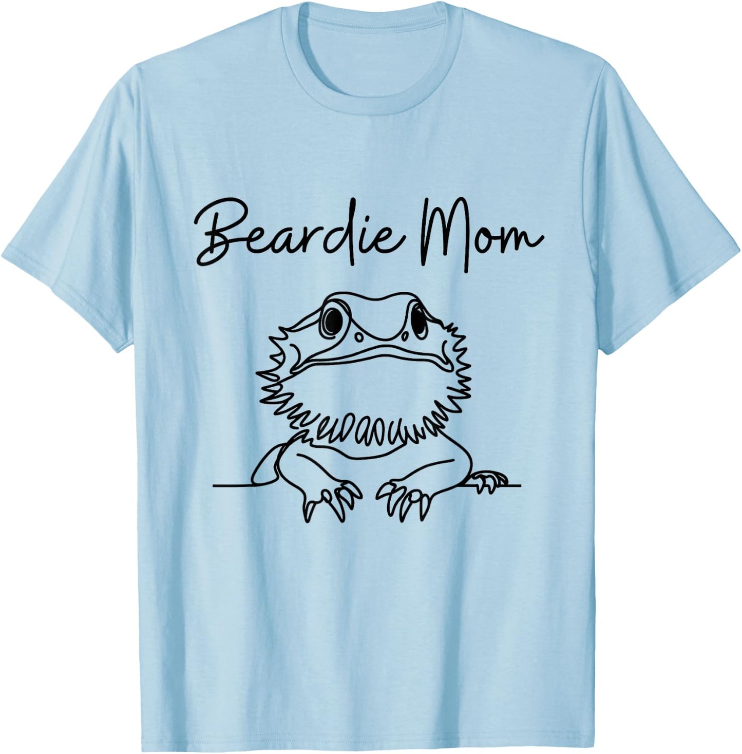 Cute Bearded Dragon Reptile Mom , Beardie Lizard T-Shirt - T-Shirt | Light Blue