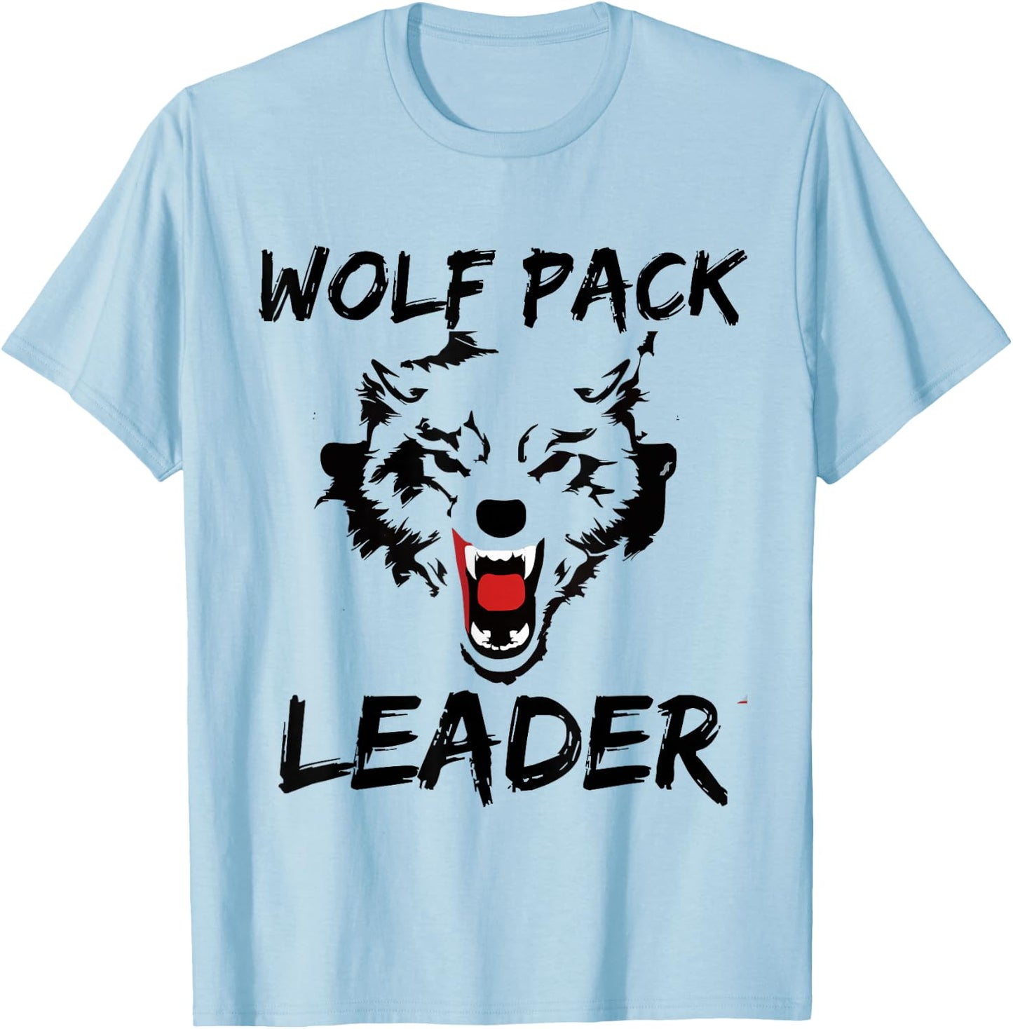 Funny Wolf Pack Leader Novelty Gift Men Women Kids T-Shirt - T-Shirt | Light Blue