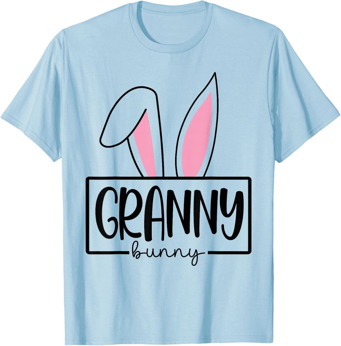 Funny Granny Bunny Happy Easter Family Matching T-Shirt - T-Shirt | Light Blue