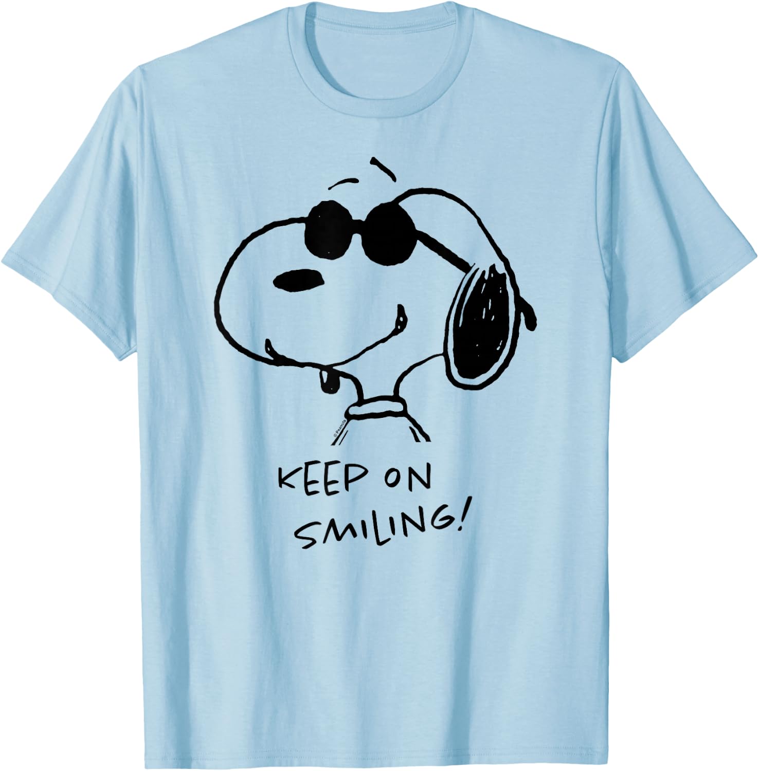 Peanuts – Cool Joe Keep On Smiling T-Shirt - T-Shirt | Light Blue