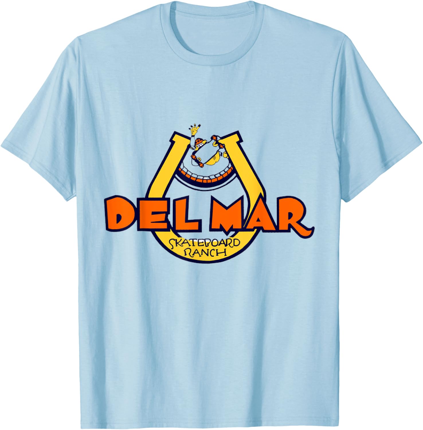 Del Mar Skateboard Ranch T-Shirt - T-Shirt | Light Blue