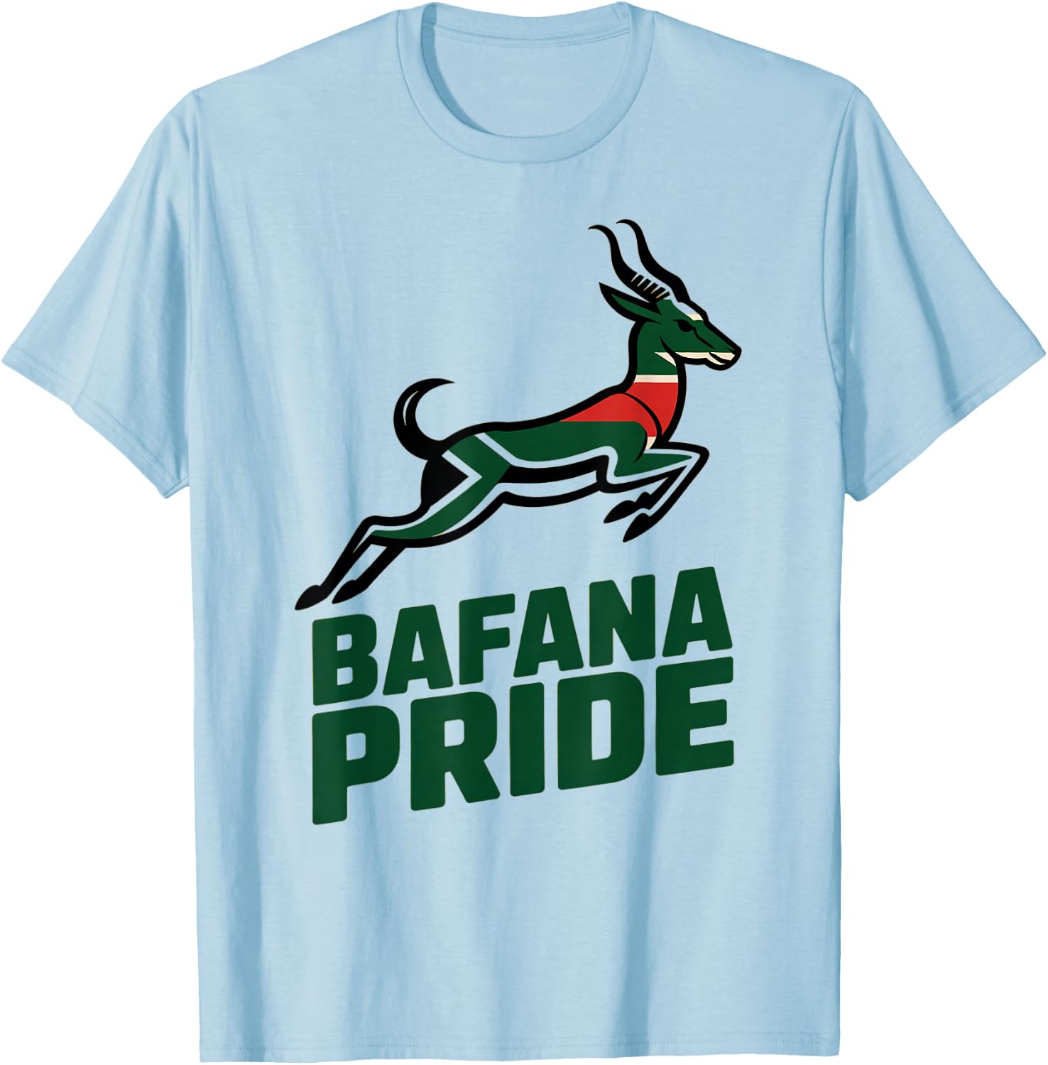 Proud South Africa BAFANA Pride Cheer Favorite Country T-Shirt - T-Shirt | Light Blue