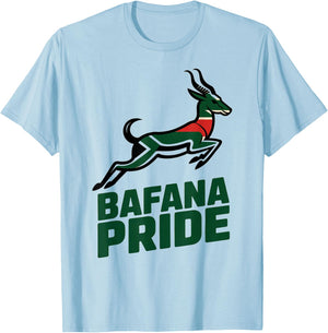 Proud South Africa BAFANA Pride Cheer Favorite Country T-Shirt - T-Shirt | Light Blue