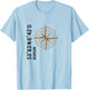 Borkum Koordinaten Design Kompass für einen Urlauber, Borkum T-Shirt - T-Shirt | Light Blue