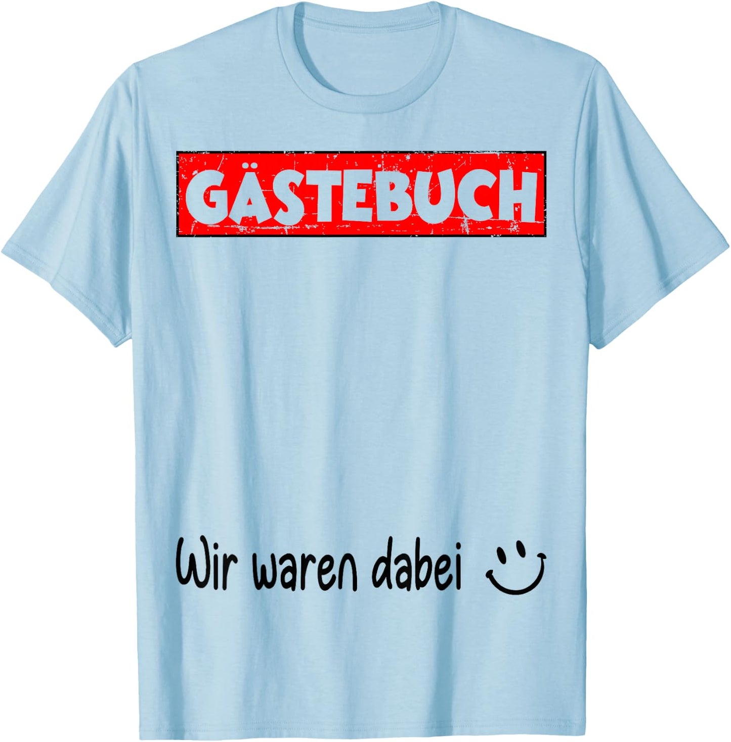 Guestbook , White, s T-Shirt - T-Shirt | Light Blue