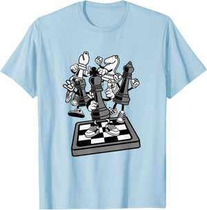 Schach- , Schach Kinder, Schachliebhaber, Schach für Kinder T-Shirt - T-Shirt | Light Blue