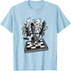 Schach- , Schach Kinder, Schachliebhaber, Schach für Kinder T-Shirt - T-Shirt | Light Blue