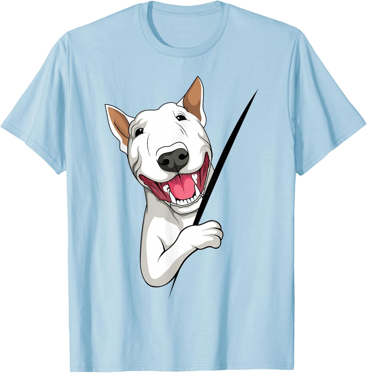 Bull Terrier Dog Bull Terrier T-Shirt - T-Shirt | Light Blue