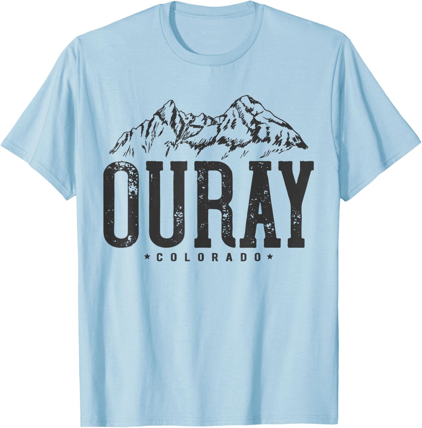 Ouray Mountain I Mountains Ouray Colorado T-Shirt - T-Shirt | Light Blue