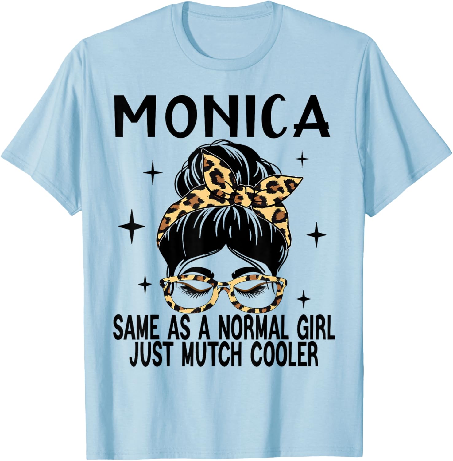 SwiftStyle Apparel MONICA Costume Cute Definition Personalized Name MONICA , Small T-Shirt - T-Shirt | Light Blue