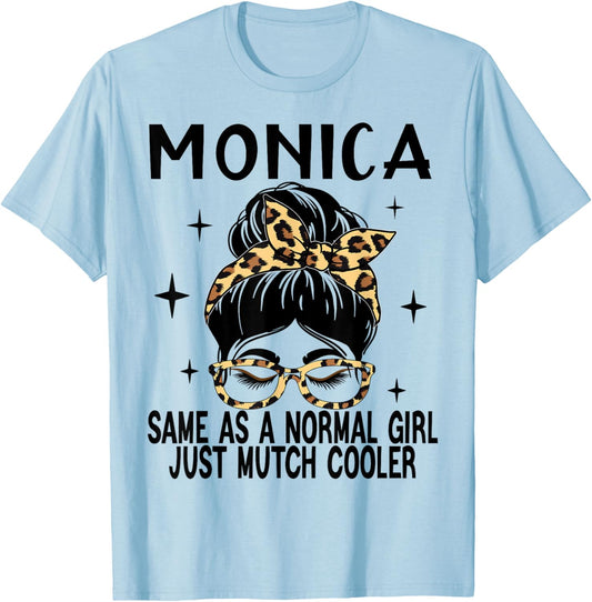 SwiftStyle Apparel MONICA Costume Cute Definition Personalized Name MONICA , Small T-Shirt - T-Shirt | Light Blue