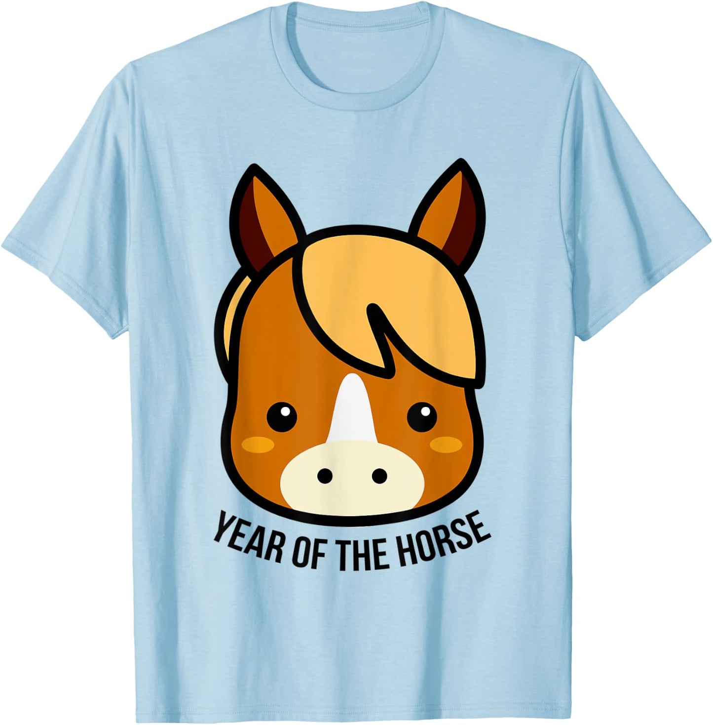 Chinese Zodiac Horoscope Kids Animal Year of the Horse T-Shirt - T-Shirt | Light Blue