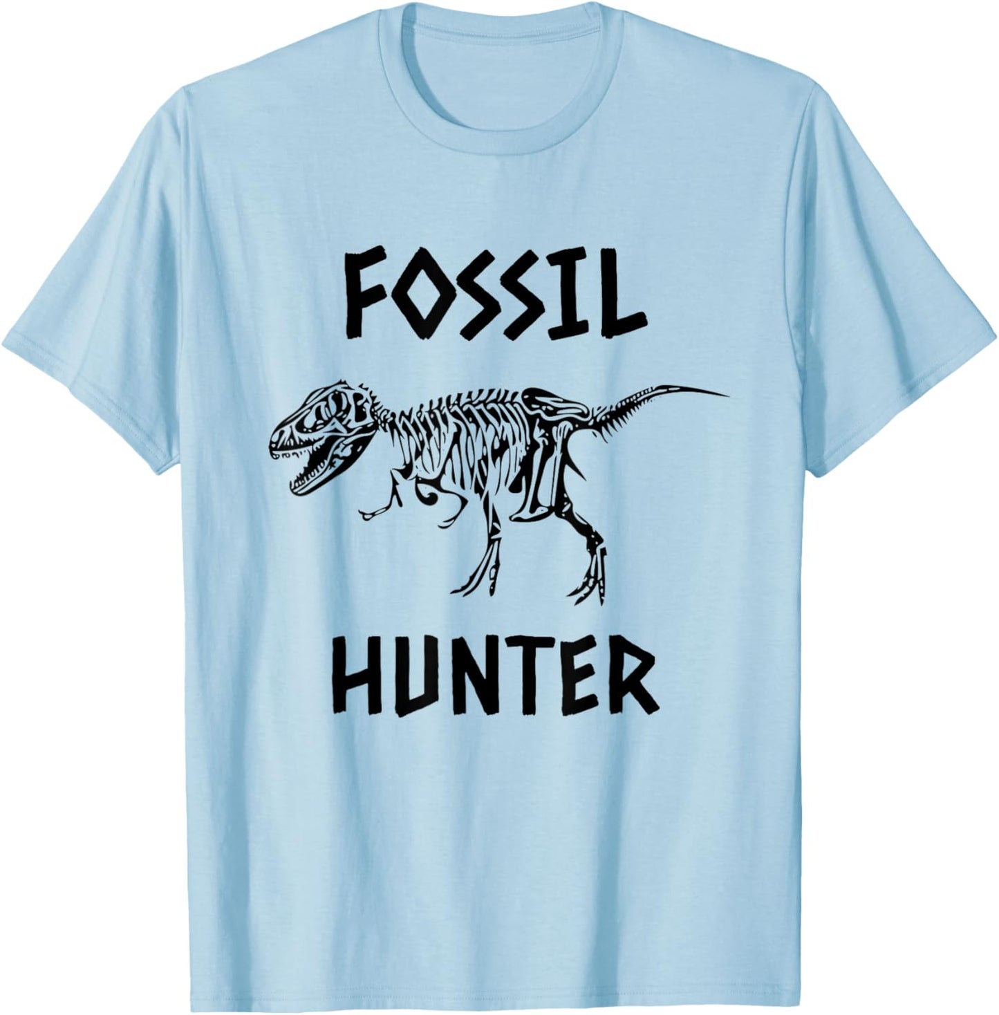 Fossil Hunter Dinosaur T Shirt T-Shirt - T-Shirt | Light Blue
