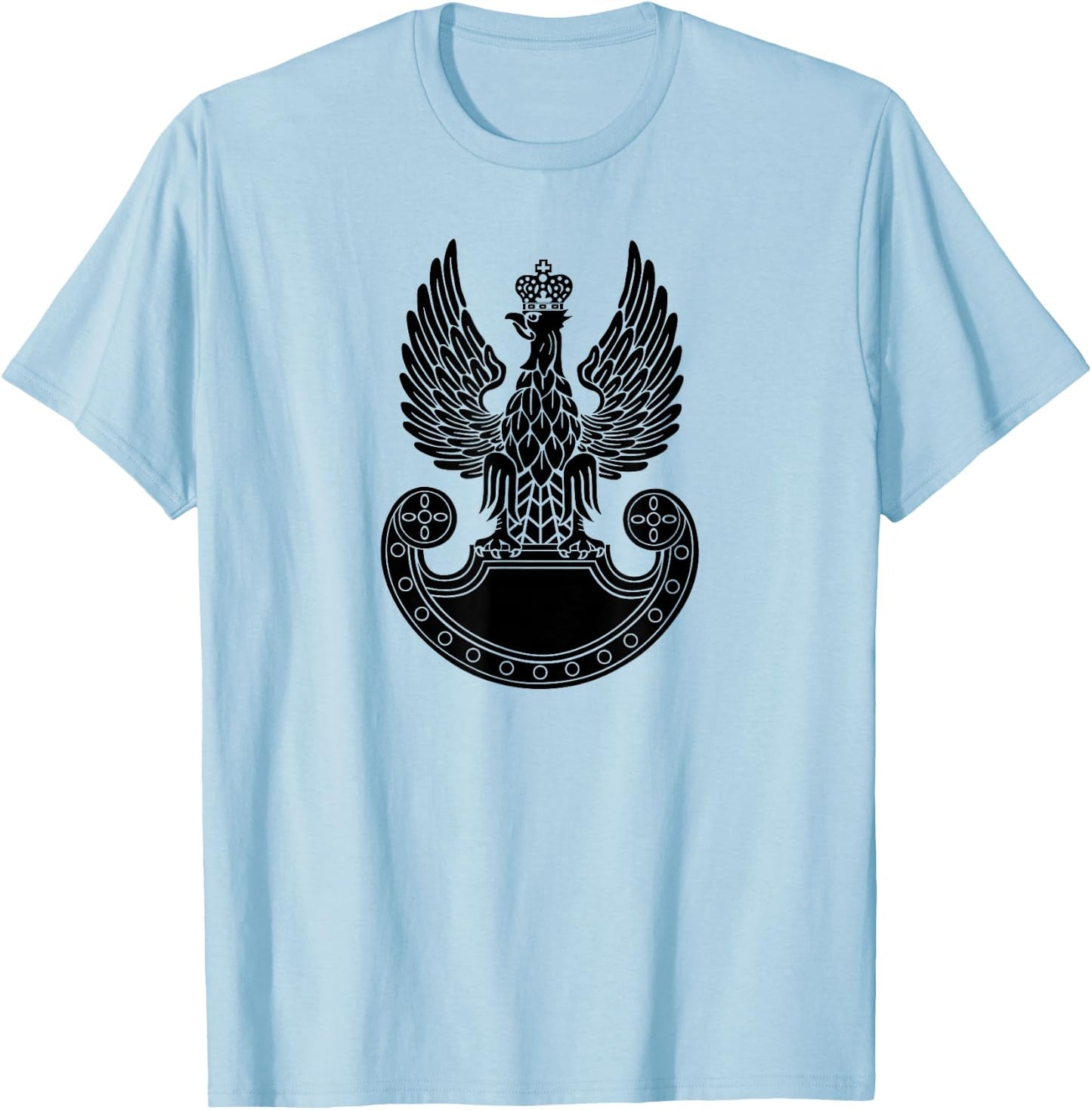 Polish Land Forces Army Poland Armed Forces Military Eagle T-Shirt - T-Shirt | Light Blue