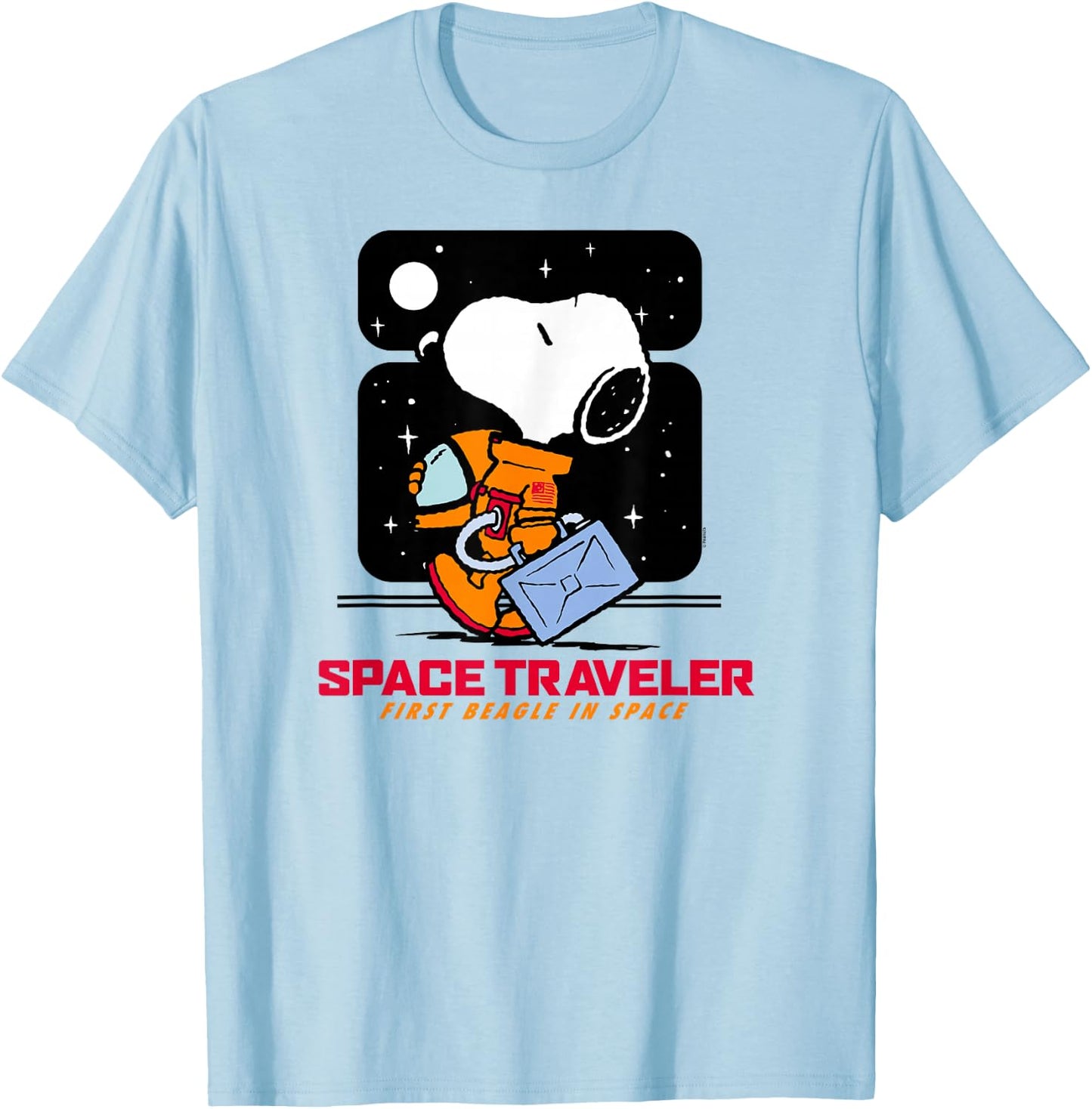 Peanuts Space Traveler Snoopy T-Shirt - T-Shirt | Light Blue