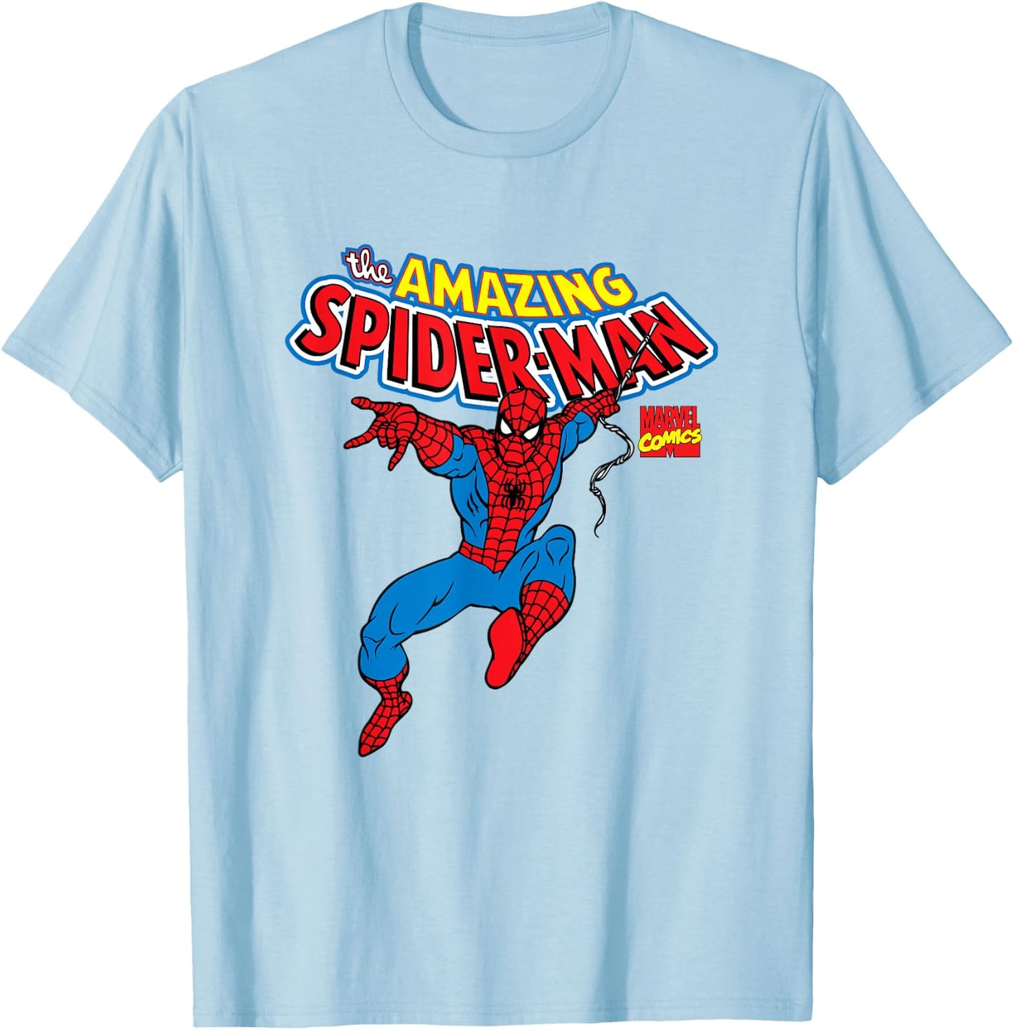 Marvel Spider-Man Comics Spidey Web-Slinger Action T-Shirt - T-Shirt | Light Blue