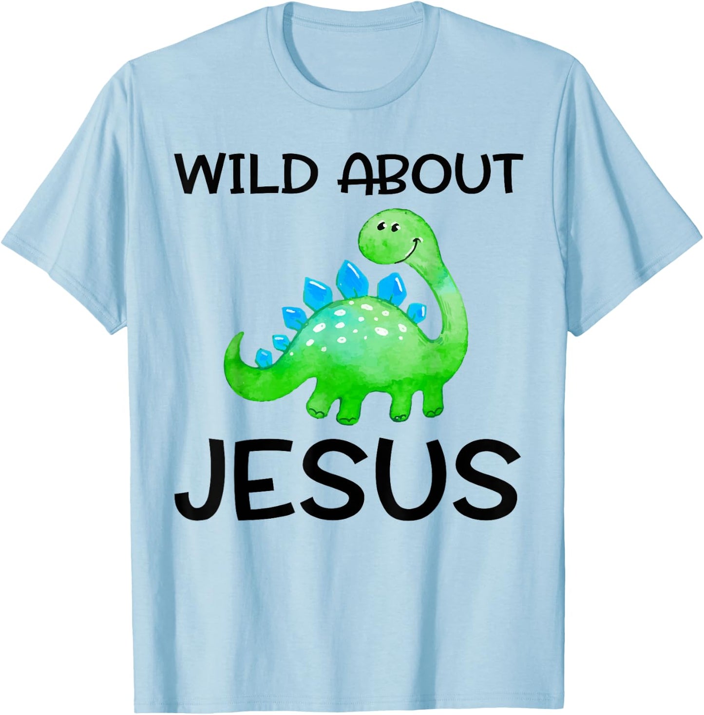 Wild About Jesus Shirt VBS Sunday School Teacher Pastor Dino T-Shirt - T-Shirt | Light Blue