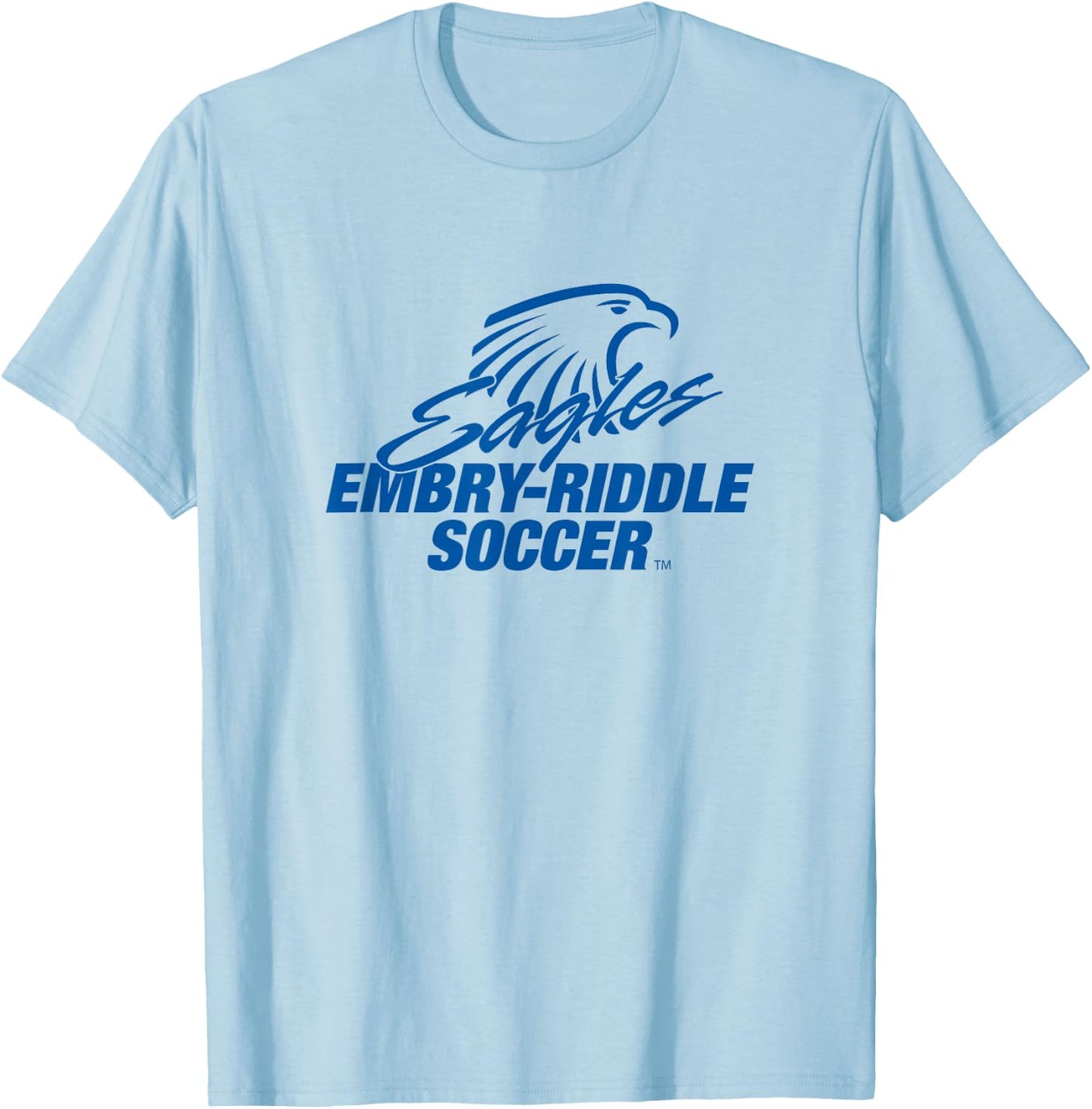 Embry-Riddle Aeronautical Eagles Soccer Sports Fan T-Shirt - T-Shirt | Light Blue
