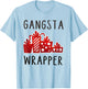Gangsta Wrapper Xmas | Funny Christmas T-Shirt - T-Shirt | Light Blue