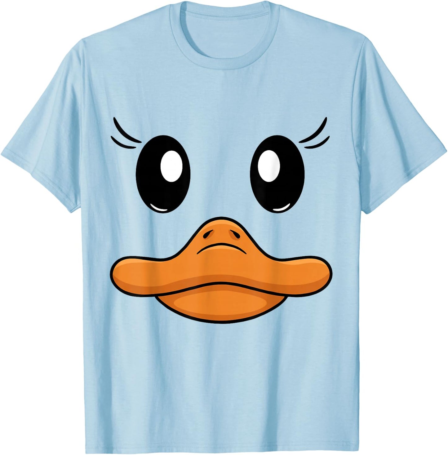 Duck Costume Goose Duck face Duck Beak Funny Animal Costume T-Shirt - T-Shirt | Light Blue