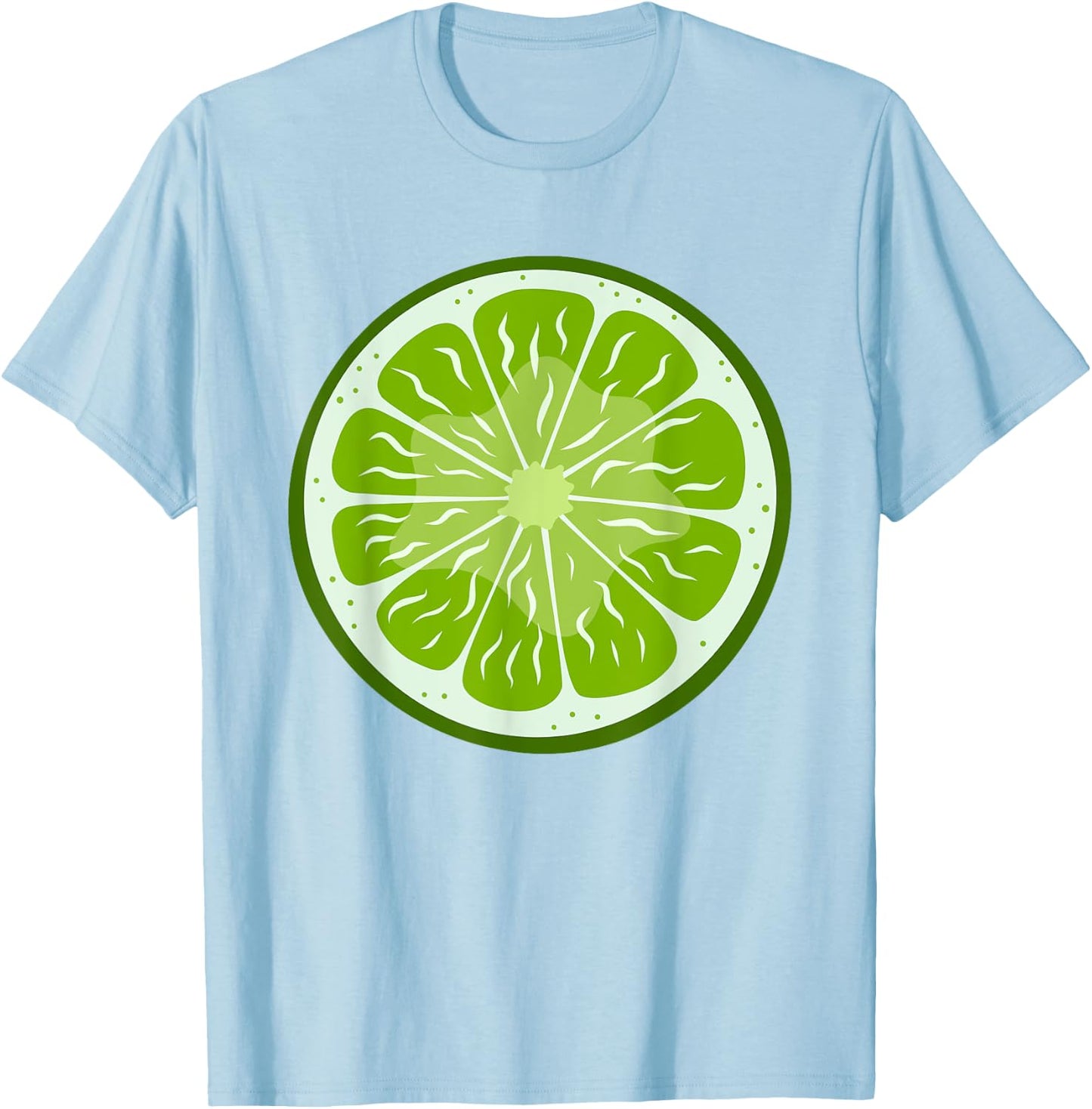 Lime Sliced Fruit Cute Easy Halloween Costume T-Shirt - T-Shirt | Light Blue