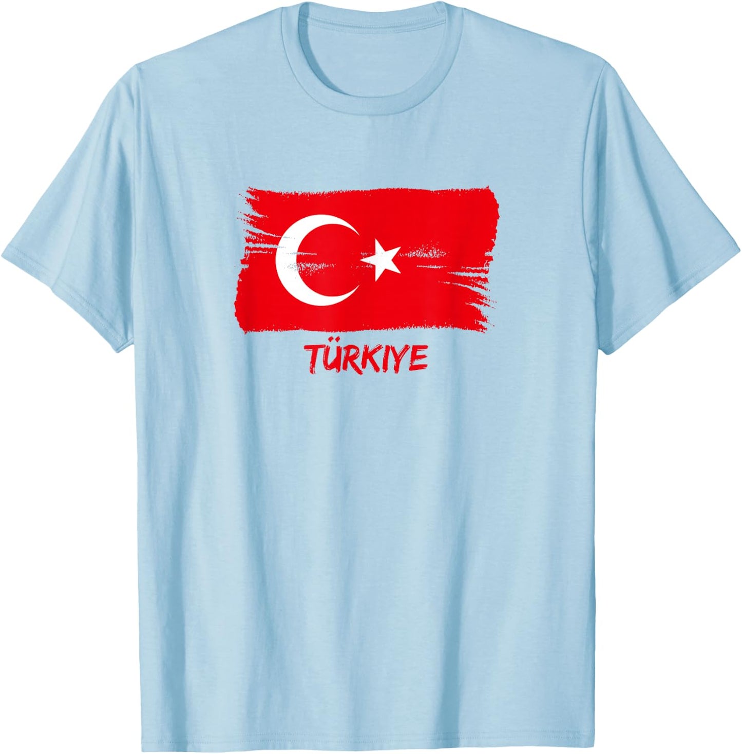 Turkish Fan Flag Turkey T-Shirt - T-Shirt | Light Blue