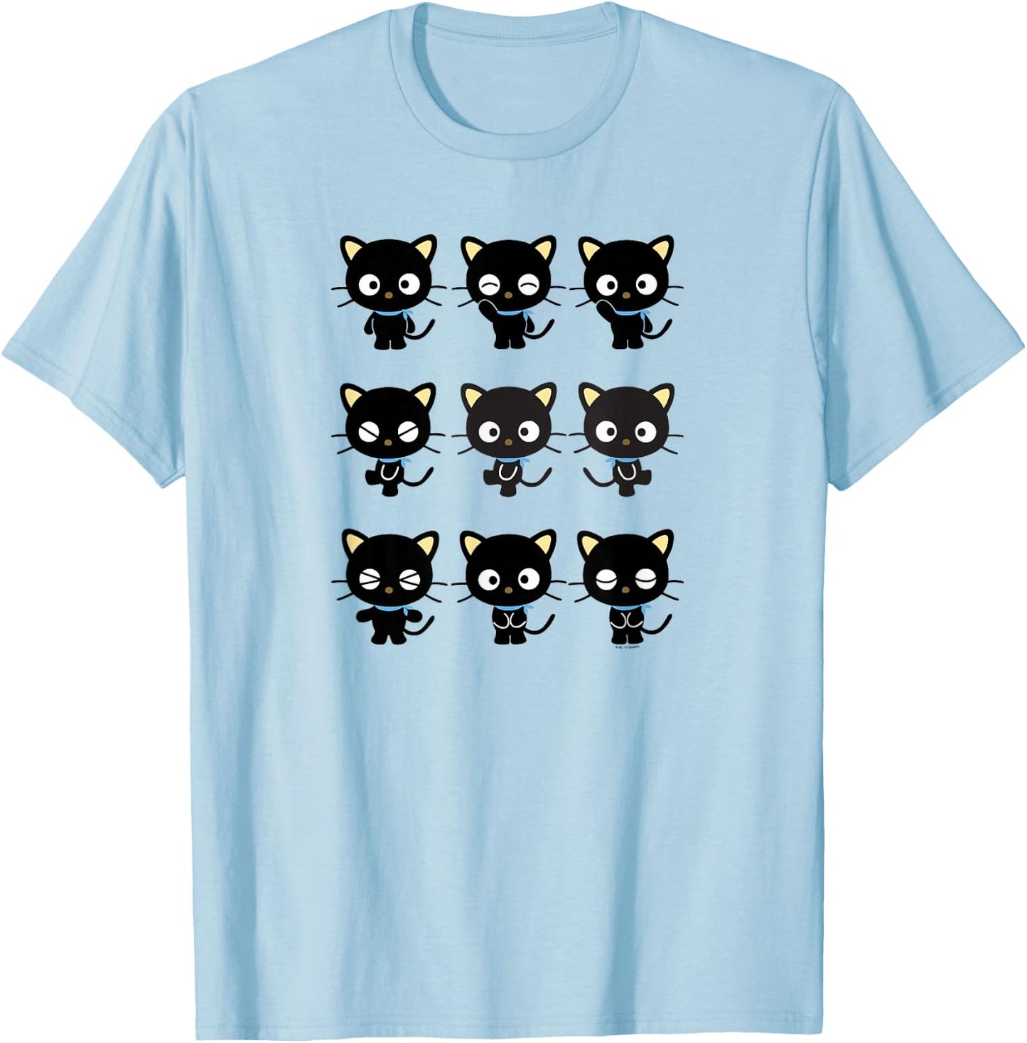 Chococat Many Expressions T-Shirt - T-Shirt | Light Blue