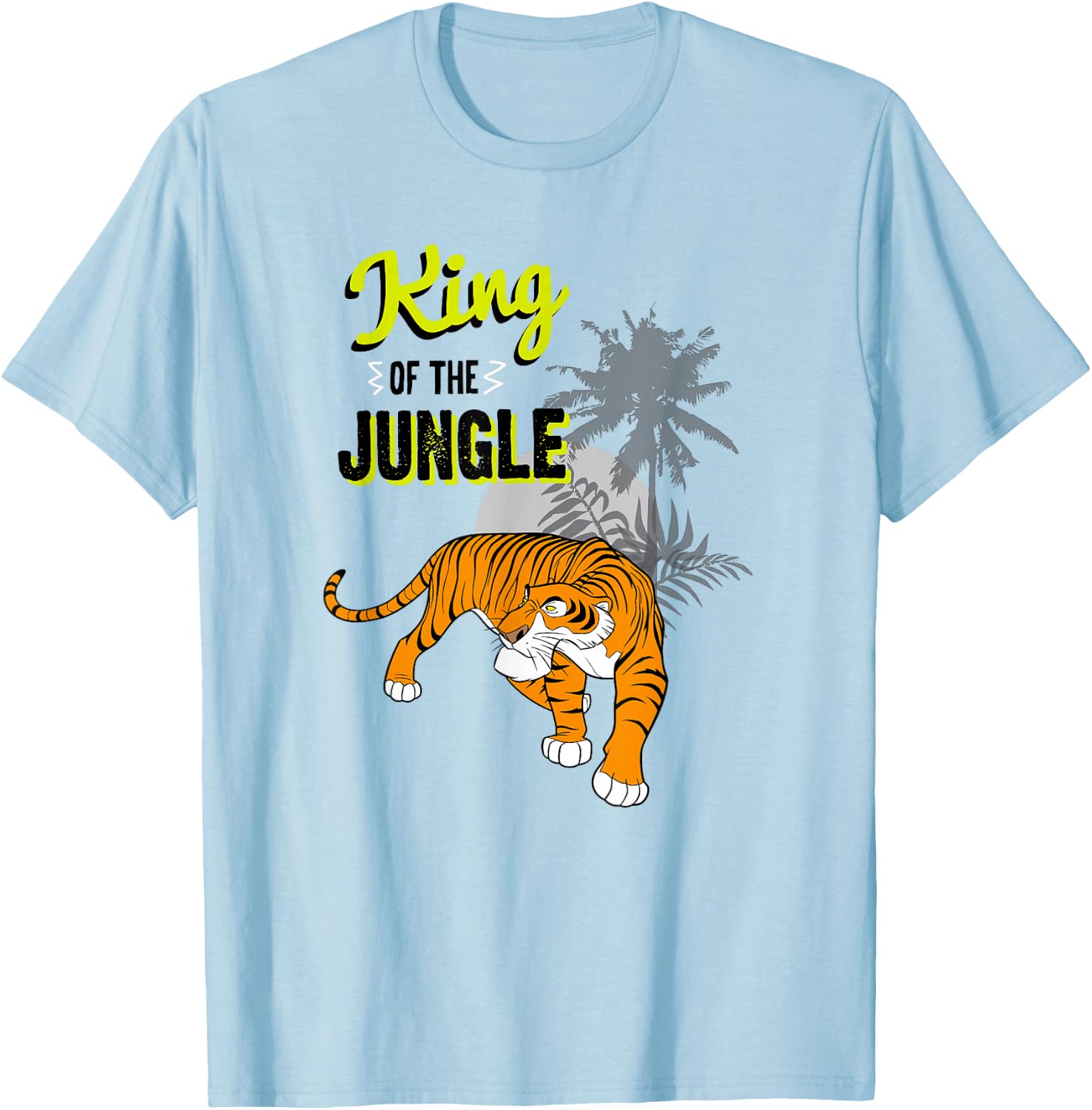 Disney The Jungle Book Shere Khan King Of The Jungle T-Shirt - T-Shirt | Light Blue