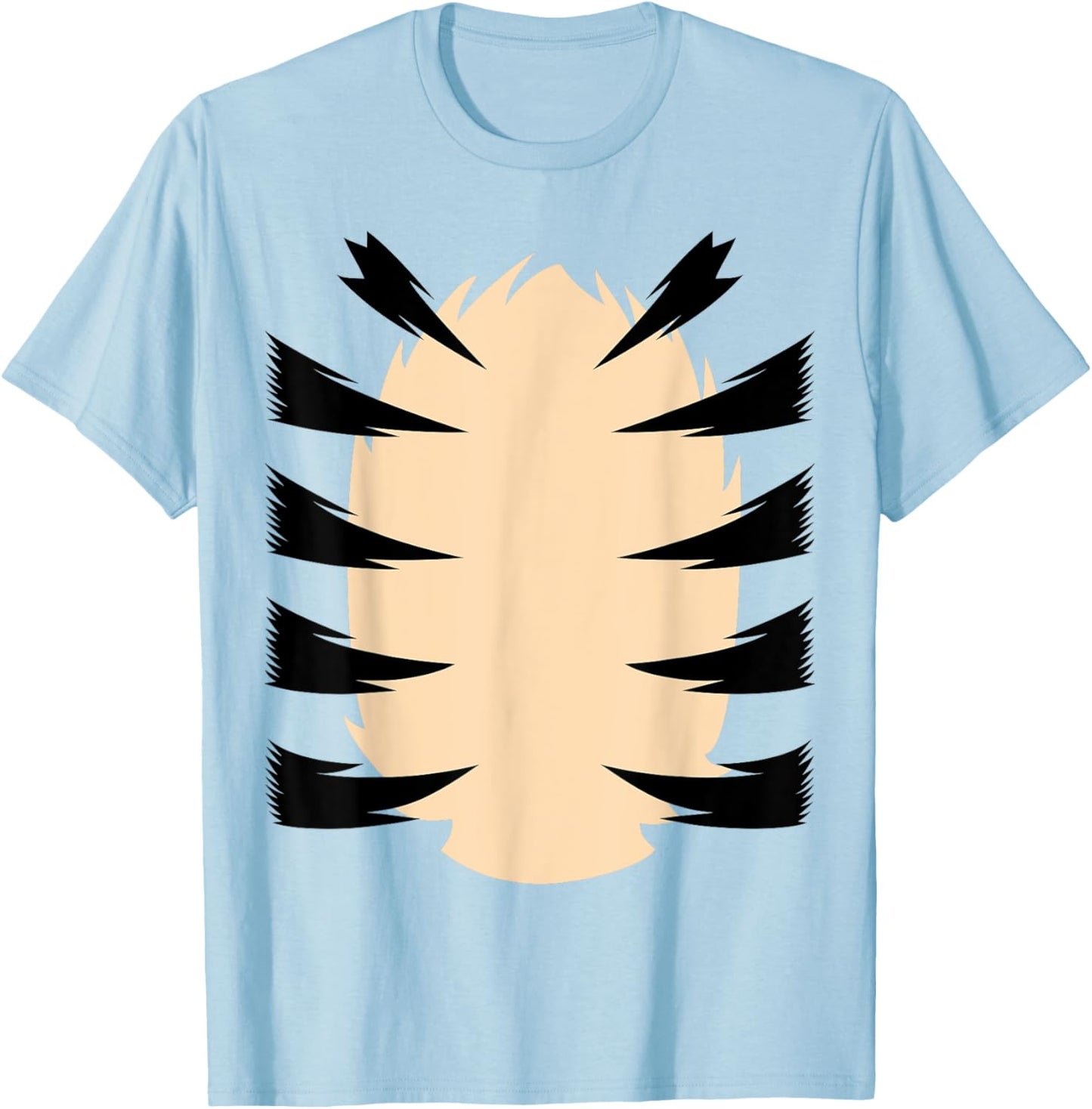 Orange Tiger Costume for Kids DIY Halloween Costume T-Shirt - T-Shirt | Light Blue