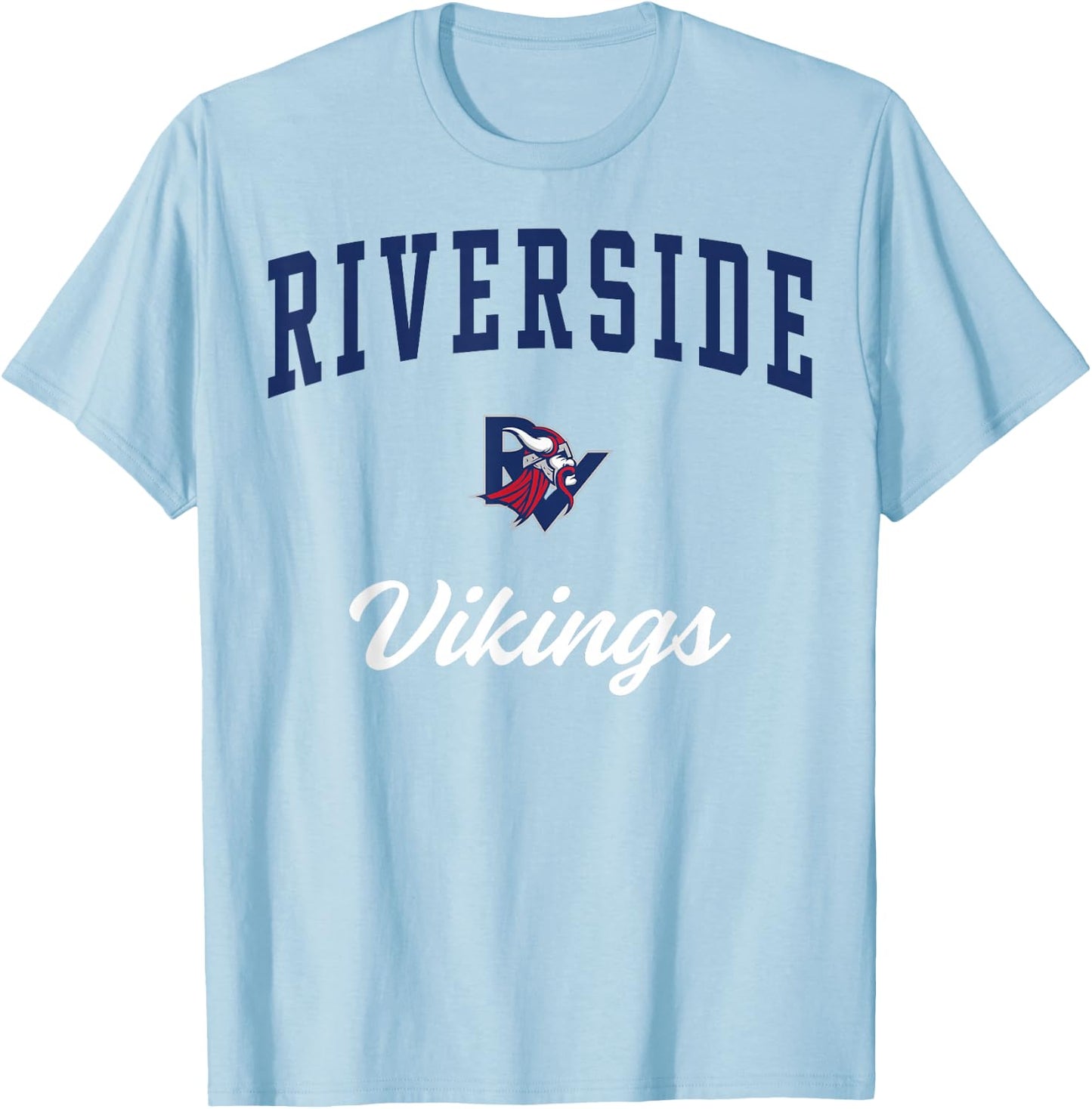 Riverside High School Vikings T-Shirt - T-Shirt | Light Blue