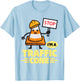 I'm A Traffic Cone Halloween Costume T-Shirt - T-Shirt | Light Blue