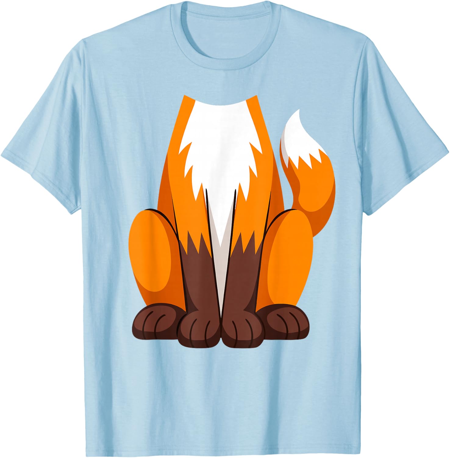 Costume Renard pour Adulte, Homme, Femme, Enfant, garçon et Fille T-Shirt - T-Shirt | Light Blue