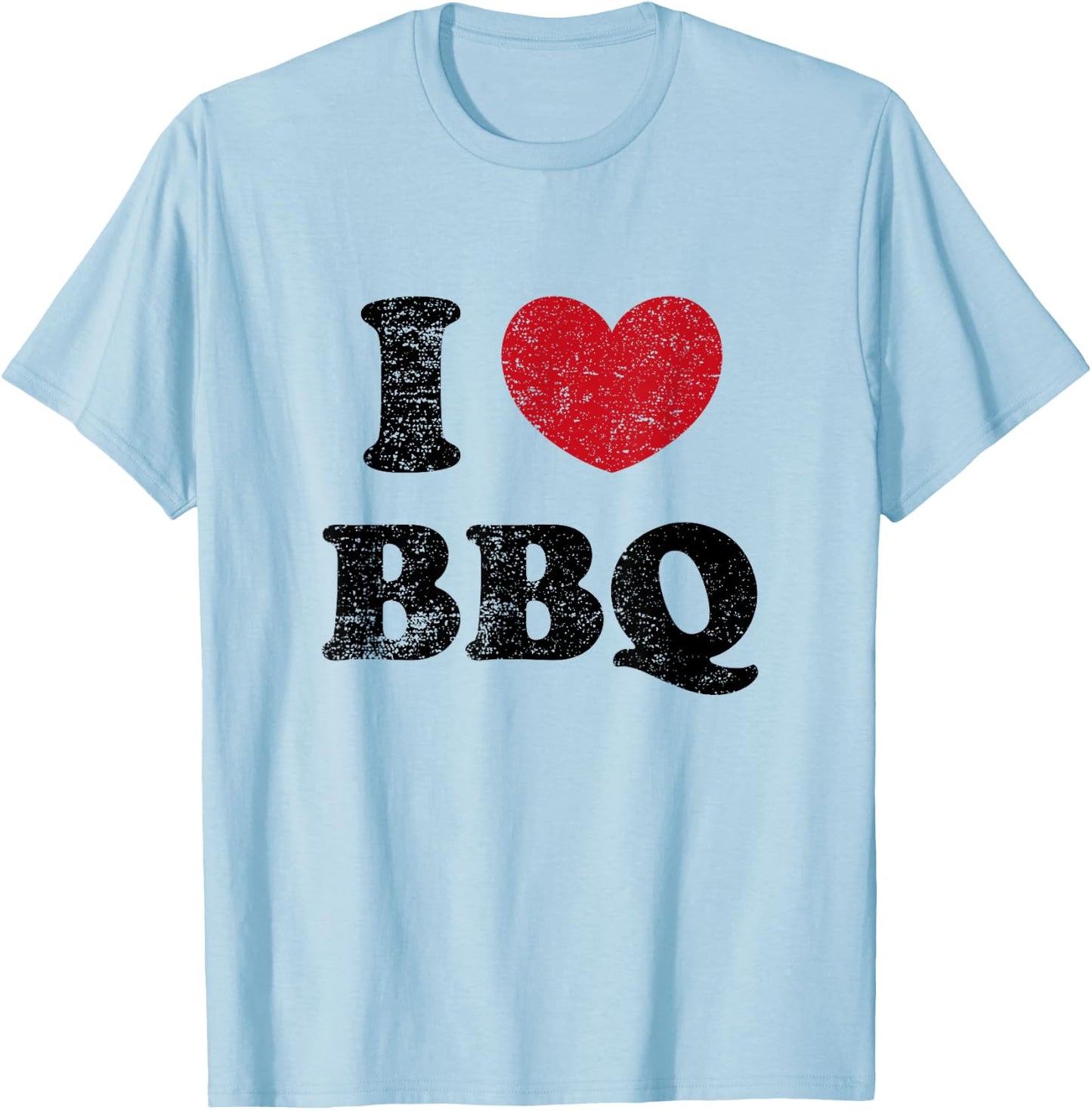 Vintage I Love BBQ T-Shirt - T-Shirt | Light Blue