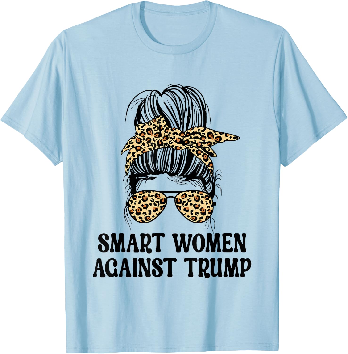 SWAT Smart Women Against Trump Funny Anti-Trump 2024 T-Shirt - T-Shirt | Light Blue