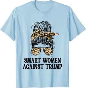 SWAT Smart Women Against Trump Funny Anti-Trump 2024 T-Shirt - T-Shirt | Light Blue
