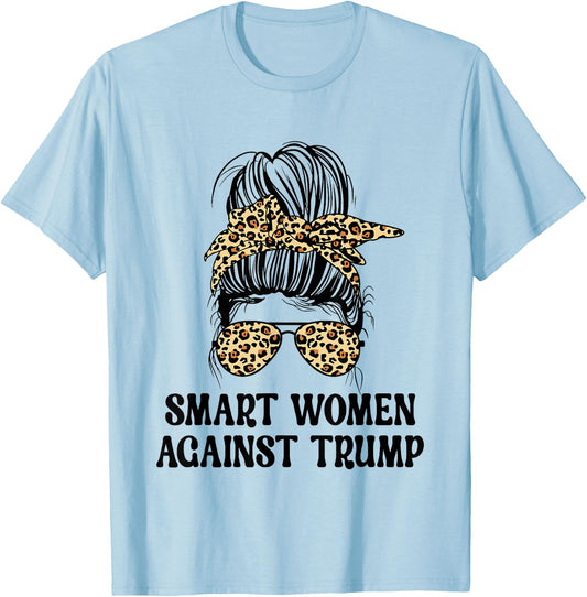 SWAT Smart Women Against Trump Funny Anti-Trump 2024 T-Shirt - T-Shirt | Light Blue