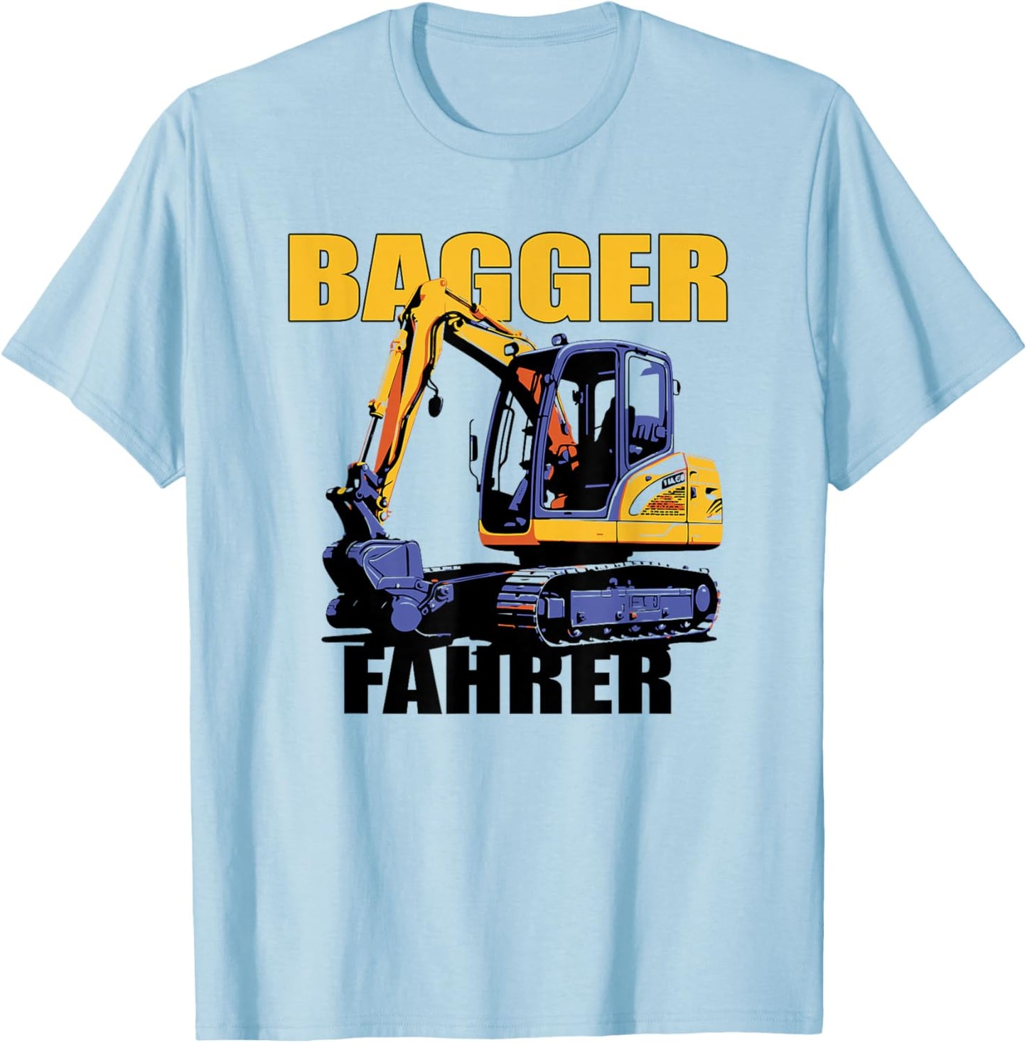 Digger Driver Costume Men's Construction Site , gray T-Shirt - T-Shirt | Light Blue
