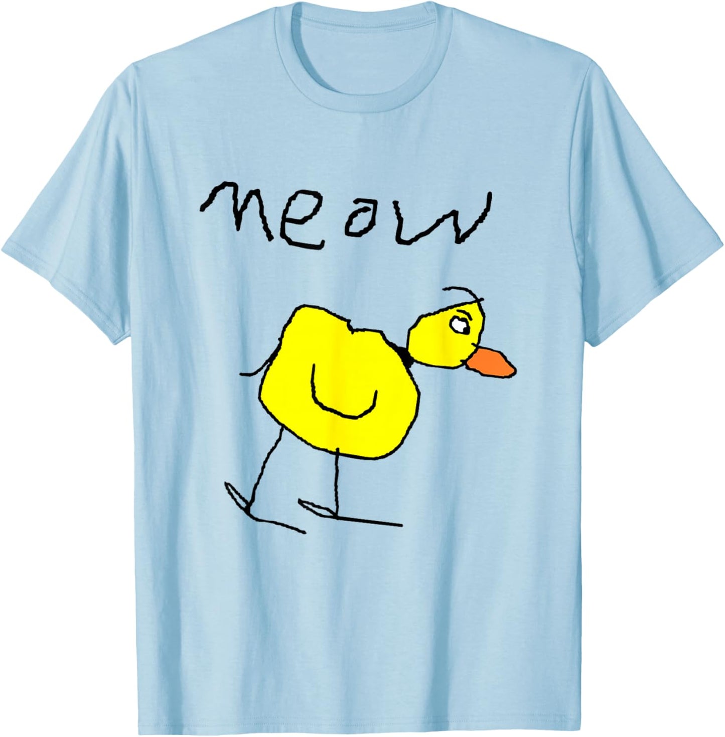 Meow the Duck T-Shirt - T-Shirt | Light Blue