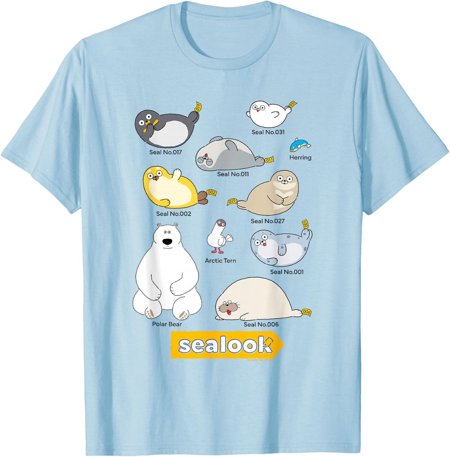 Sealook Characters T-Shirt - T-Shirt | Light Blue