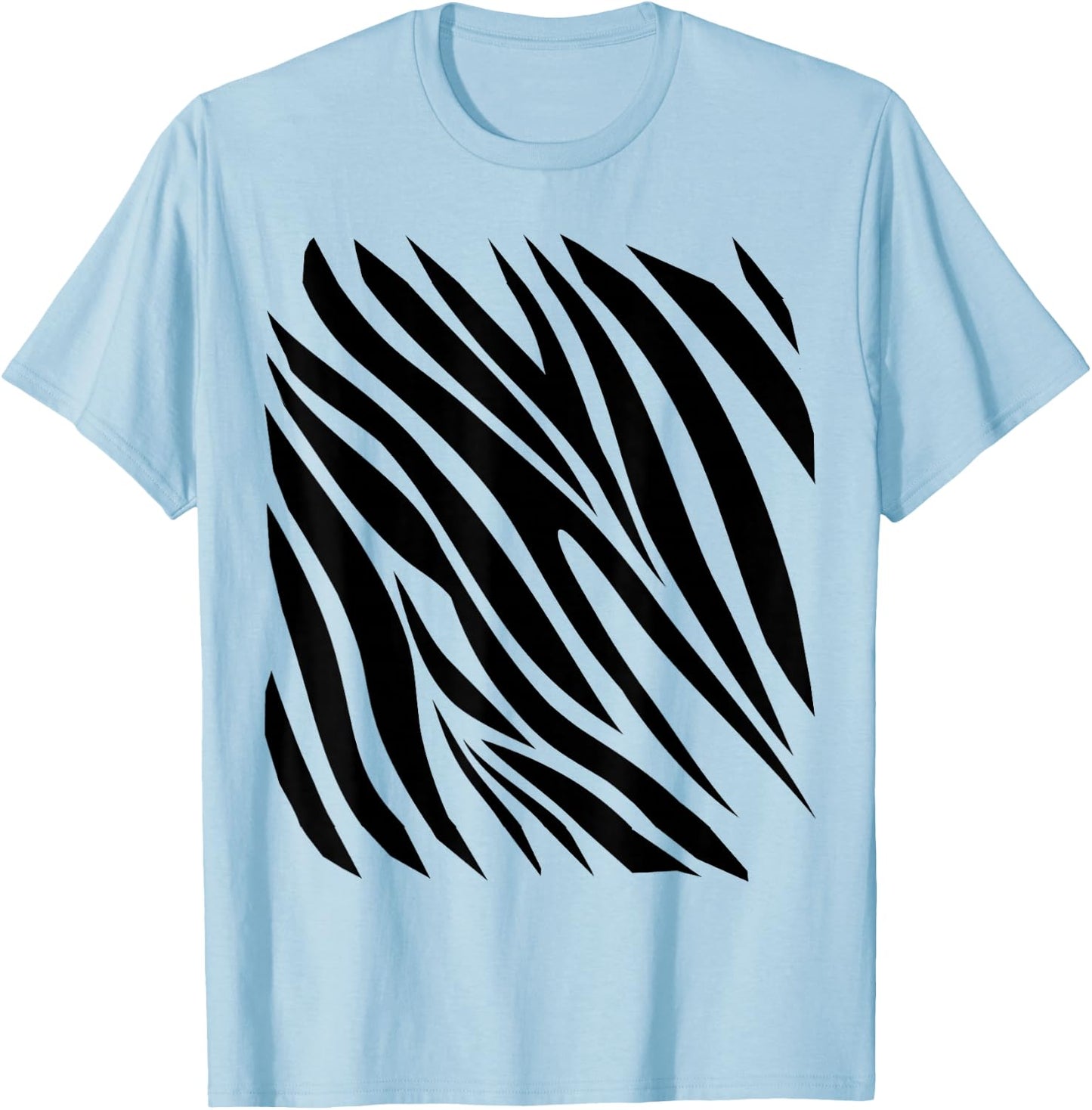 Zebra Print Idea For Kids & Zebra Strips Halloween Costume T-Shirt - T-Shirt | Light Blue
