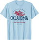 Vintage-Looking Oklahoma T-Shirt - T-Shirt | Light Blue