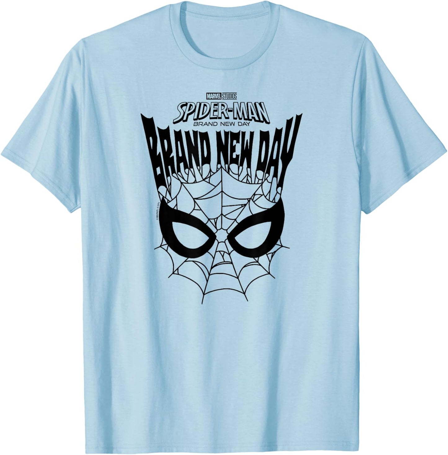 Spider-Man: BND - Mask Webs T-Shirt - T-Shirt | Light Blue
