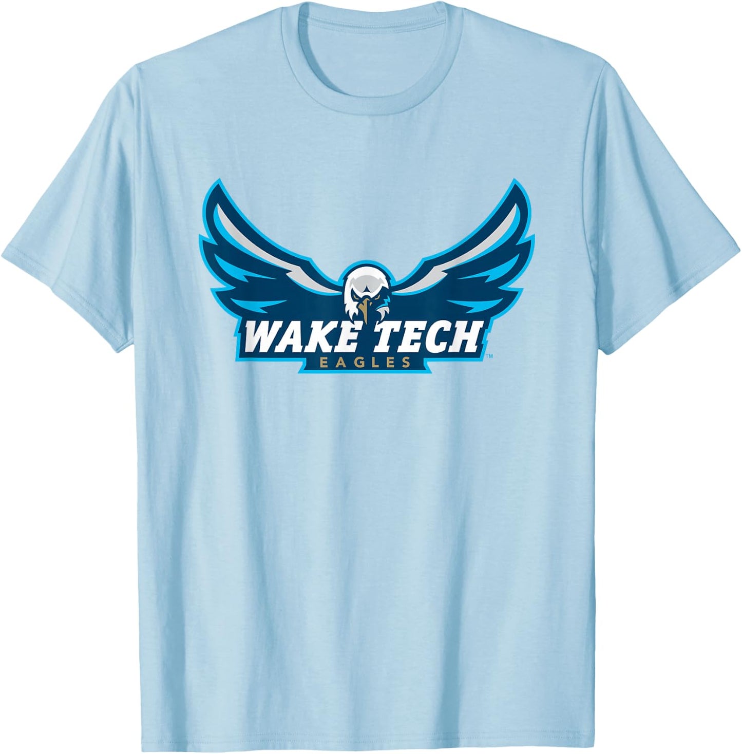 Wake Tech Eagles Wake Tech Community College Logo T-Shirt - T-Shirt | Light Blue