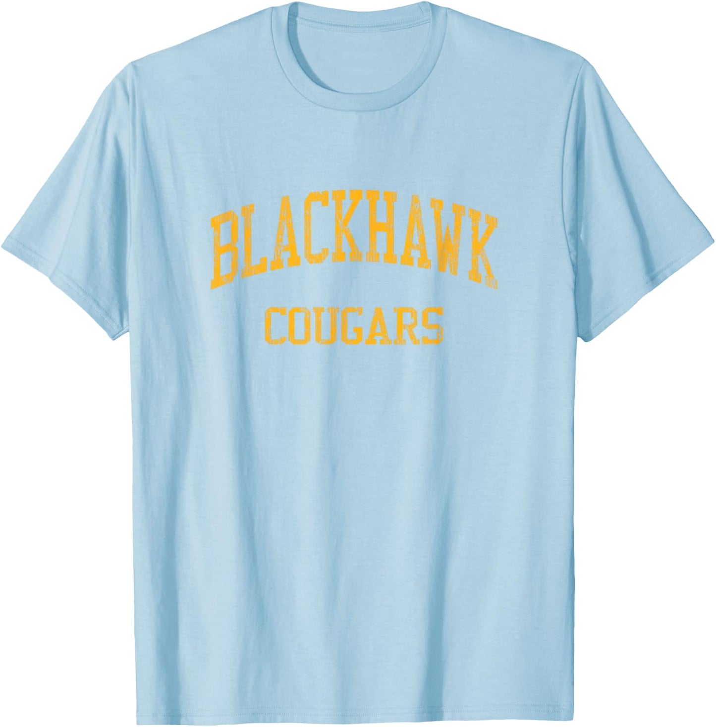 Blackhawk High School HS Beaver Falls PA Vintage Sports T-Shirt - T-Shirt | Light Blue
