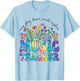 Music Teacher Sing Play Dance School Musicians Tie Dye Women Kids T-Shirt - T-Shirt | Light Blue